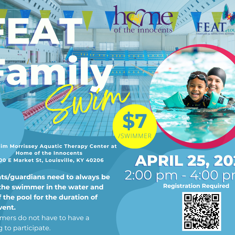 FEAT Family Swim at Home of the Innocents April 25 (2PM-4PM) - logo